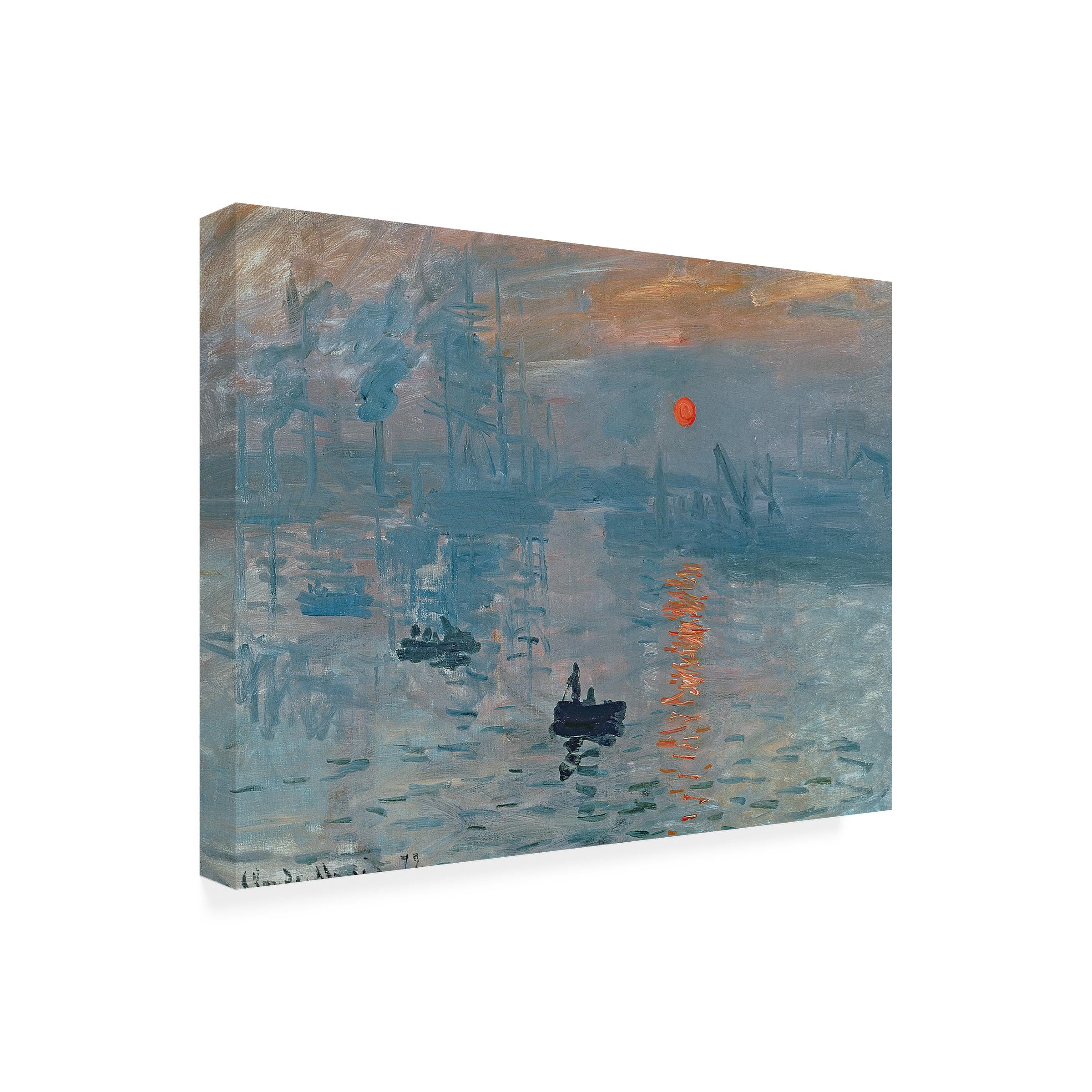 Amazon｜クロード・モネ作Impression Sunrise 14x19インチ キャンバス